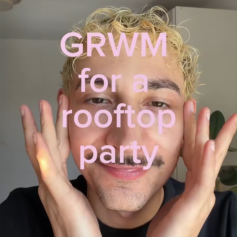 otf-instagram GRWM for a rooftop party